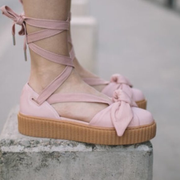 FENTY Shoes - FENTY X PUMA BOW BALLERINA TIE CREEPER SHOES 8.5